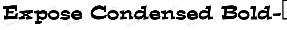 Expose Condensed Bold字体转换